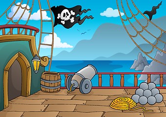 Image showing Pirate ship deck topic 4