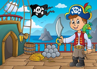 Image showing Pirate ship deck topic 6