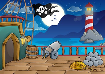 Image showing Pirate ship deck topic 8
