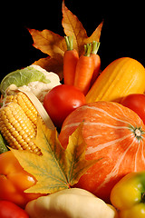 Image showing Autumnal vegetables