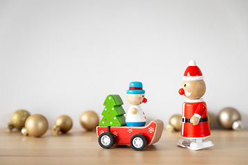 Image showing Christmas decoration sweet funny toy figures