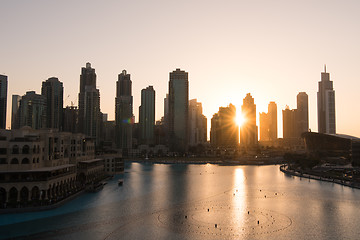 Image showing musical fountain in Dubai