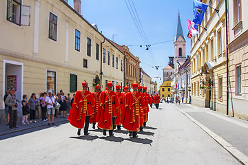 Image showing Ceremonial Changing of the Guard in Zagreb, Croatia