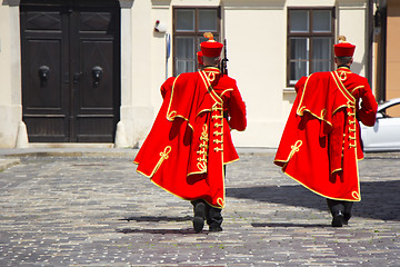 Image showing Ceremonial Changing of the Guard in Zagreb, Croatia