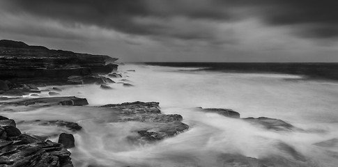 Image showing Cape Banks Panorama big heavy swells