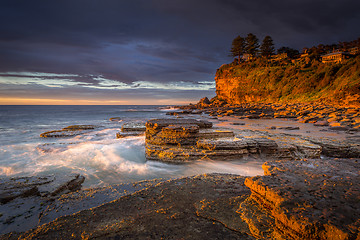 Image showing First light at Avalon Beach