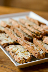 Image showing Fresh cookies on white plate.