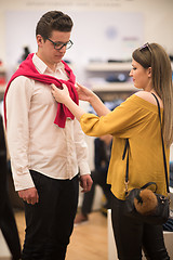 Image showing couple in  Clothing Store