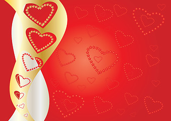 Image showing Hearts Background