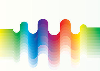 Image showing Rainbow ribbon