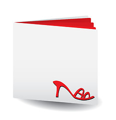 Image showing Red catalog of women's shoes