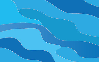 Image showing Abstract background with blue waves.
