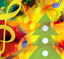 Image showing Christmas party music background