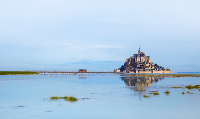 Image showing Mont-Saint-Michel in morning light 