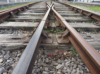 Image showing Railway track detail