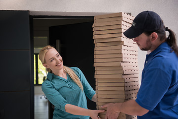 Image showing Pizza Delivery Man