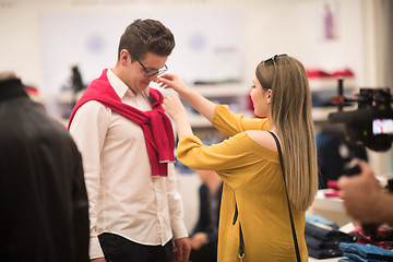 Image showing couple in  Clothing Store