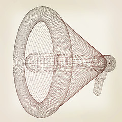 Image showing Speaking megaphone concept, public relation, advertising and pro