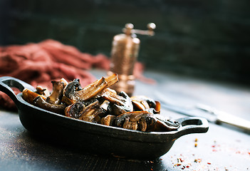 Image showing fried mushrooms