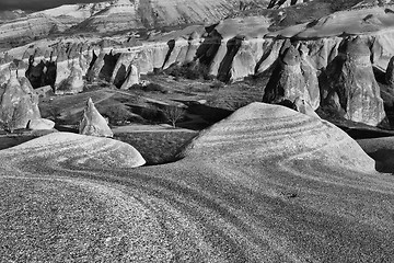 Image showing Eroded stone cliffs