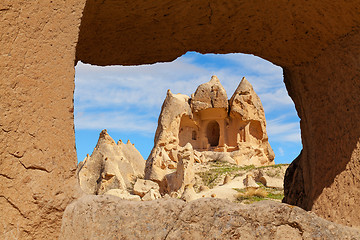 Image showing Fairy houses stone cliffs