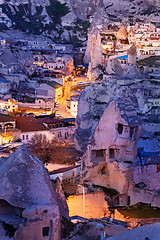 Image showing Night Goreme city, Turkey