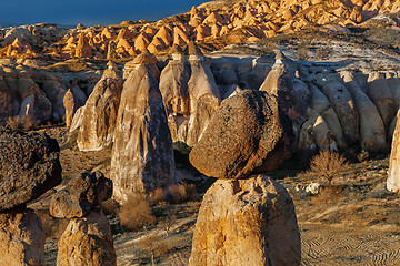 Image showing Fairy houses stone cliffs