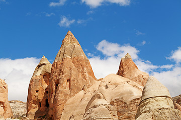 Image showing Fairy houses stone cliffs