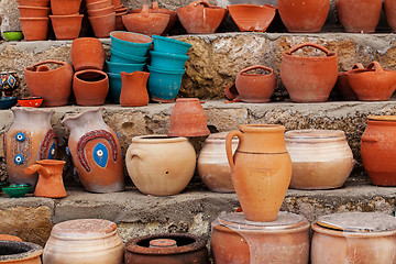 Image showing Diverse turkish pottery