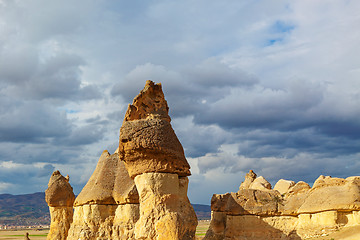 Image showing Fairy houses stone cliffs