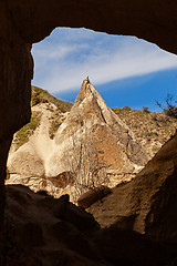 Image showing Fairy houses stone cliffs