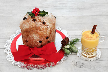 Image showing Panettone Christmas Cake