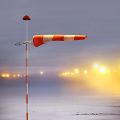 Image showing Meteorology windsock in airport