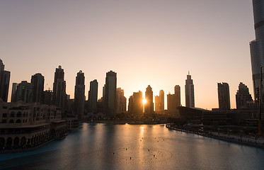 Image showing musical fountain in Dubai