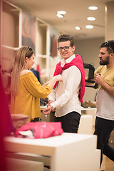 Image showing couple in  Clothing Store