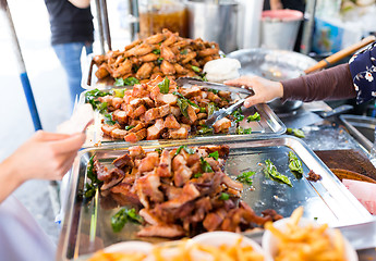 Image showing Thai snack, roasted meat