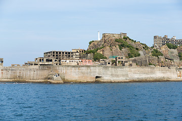 Image showing Gunkanjima island in Nagasaki city of Japan