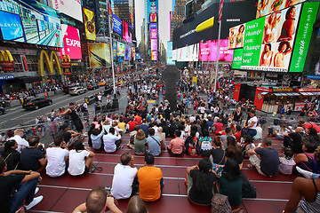 Image showing New York, USA – August 24, 2018: Crowded with many people walk