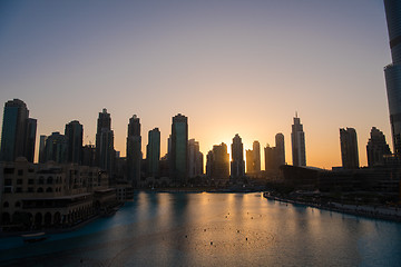 Image showing musical fountain in Dubai