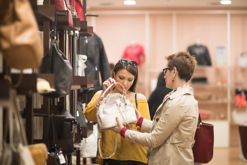 Image showing best friend shopping in big mall