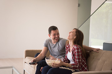 Image showing young handsome couple enjoying free time