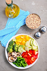 Image showing raw ingredients for dinner