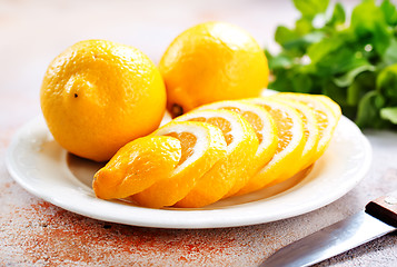 Image showing Fresh lemons 