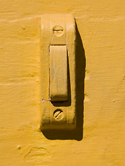 Image showing Doorbell Painted Yellow