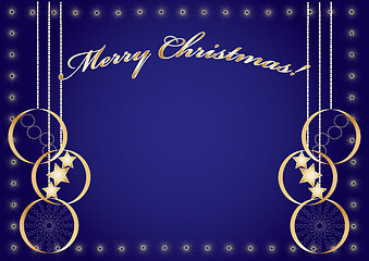 Image showing  Christmas card with congratulations of Merry Christmas