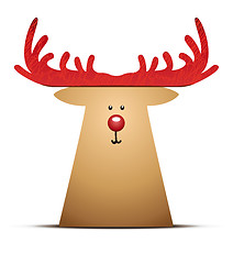 Image showing A Reindeer Christmas Decoration Element