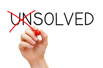 Image showing Solved Not Unsolved Solution Concept