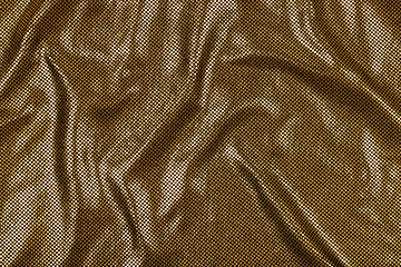 Image showing Shiny golden metallic fabric