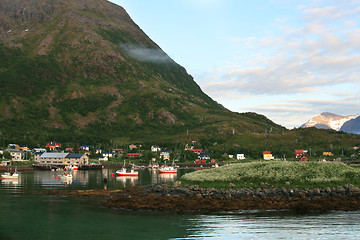 Image showing Fiching boats in harbour.