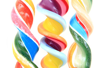 Image showing rainbow sugar lolly texture as color background